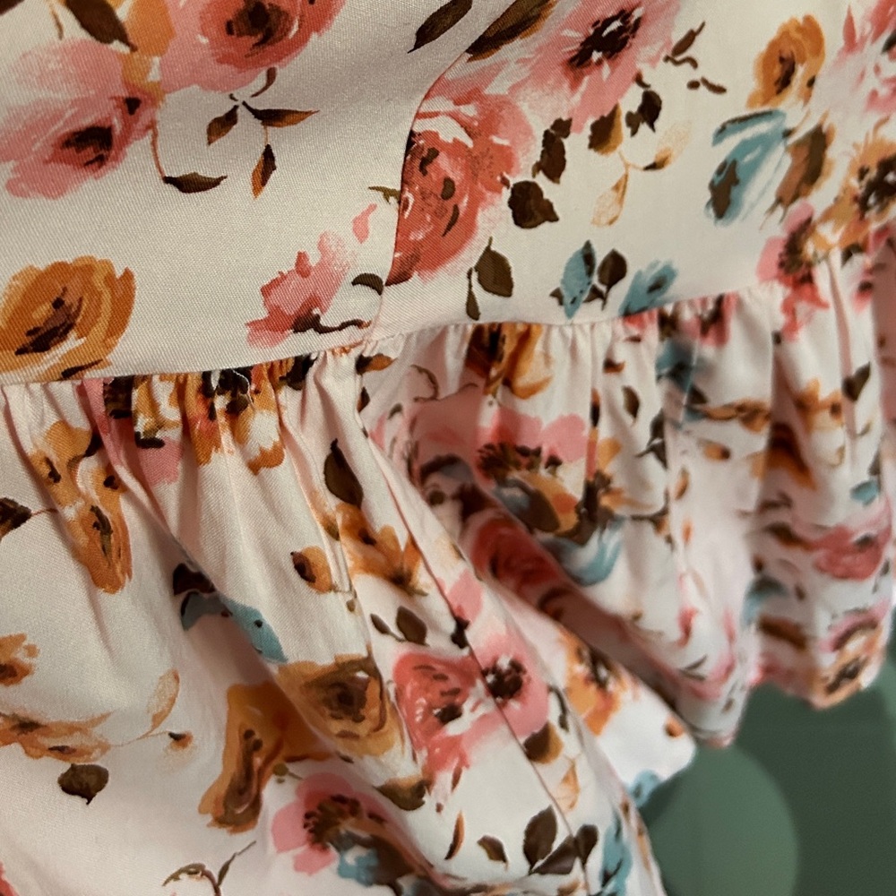torrid Pink Floral Midi Sundress - Picture 6 of 10